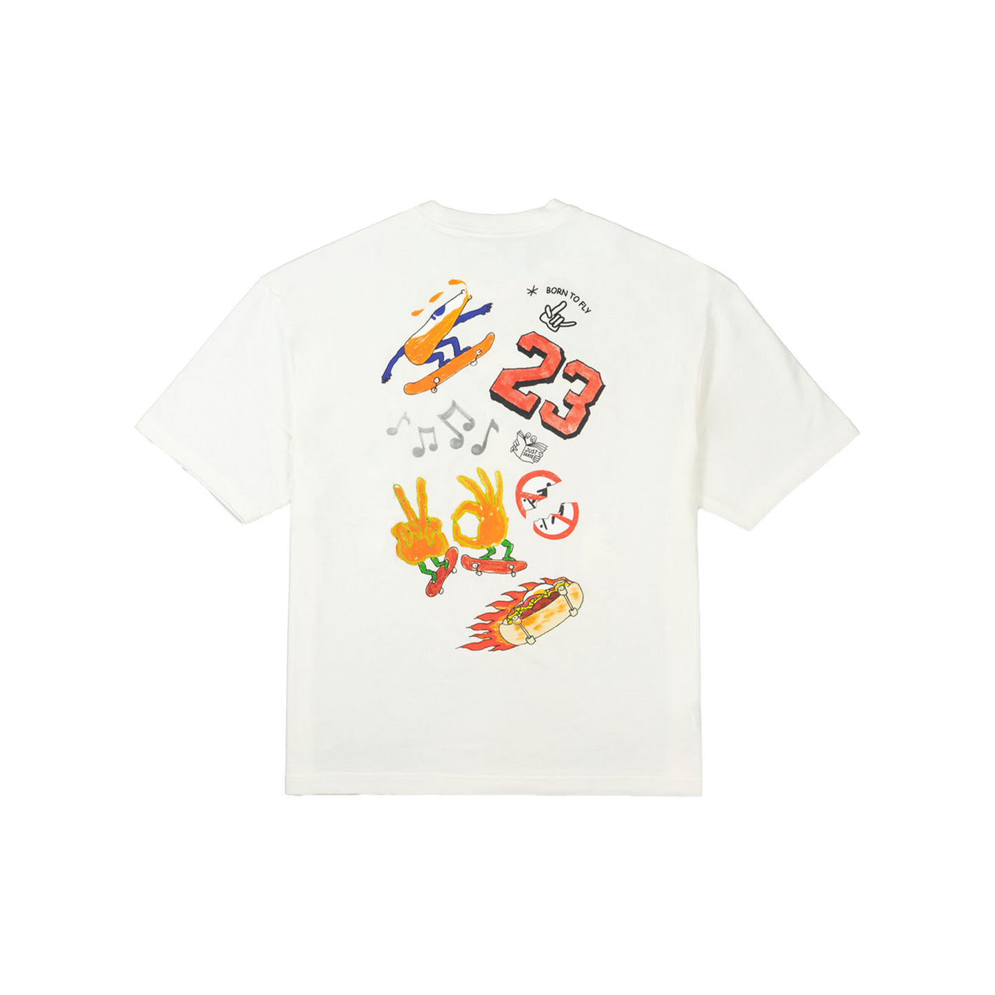 Jordan Fire Jumpman Back Logo Tee Natural (SS23)