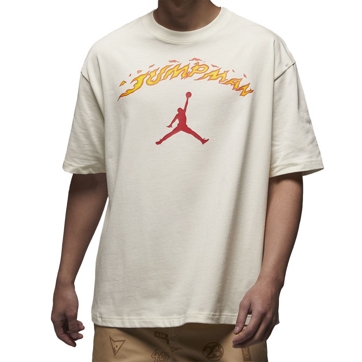 Jordan Fire Jumpman Back Logo Tee Natural (SS23)