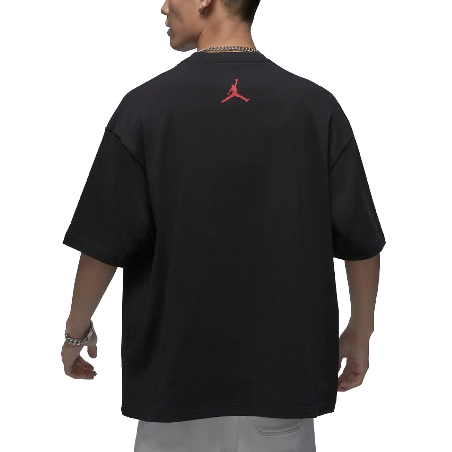Jordan Fire Jumpman Front Logo Tee Black (SS23)