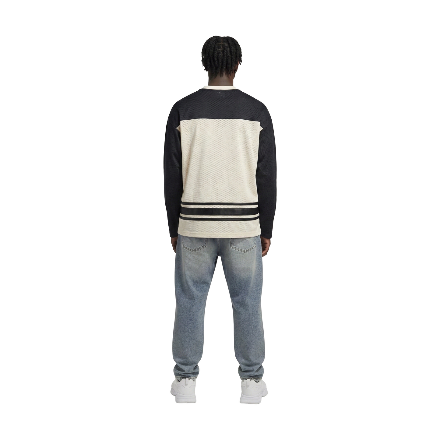 KITH Malik Long Sleeved Mesh Jersey Sandrift (FW25)