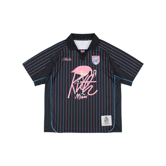 KITH Miami Exclusive Soccer Jersey Black (SS25)