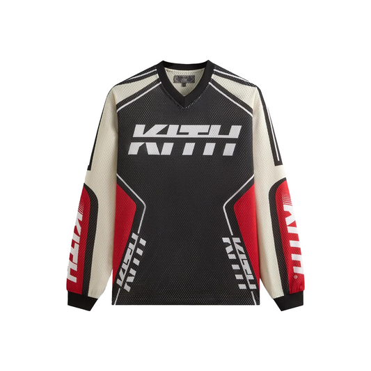 KITH Moto Mesh Long Sleeved Donovan Tee Black (FW25)