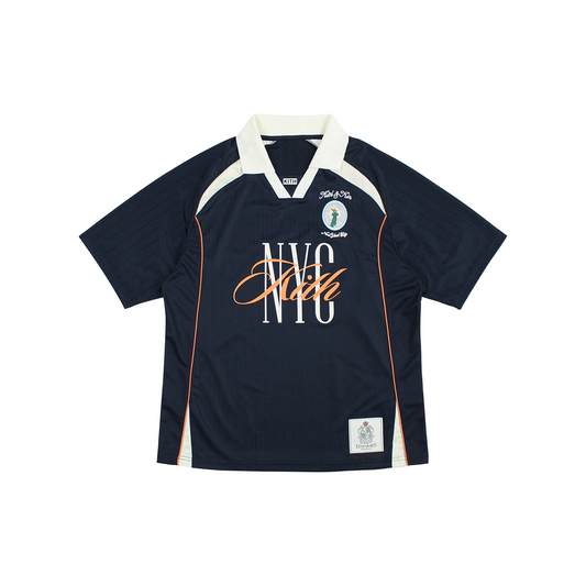 KITH New York City Exclusive Soccer Jersey Navy (SS25)