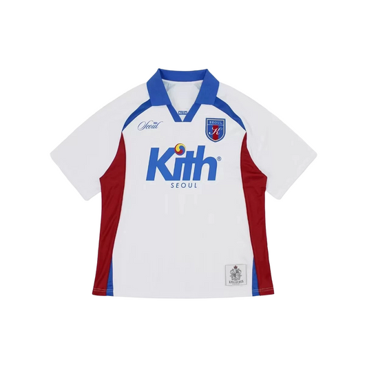 KITH Seoul Exclusive Soccer Jersey White (SS25)