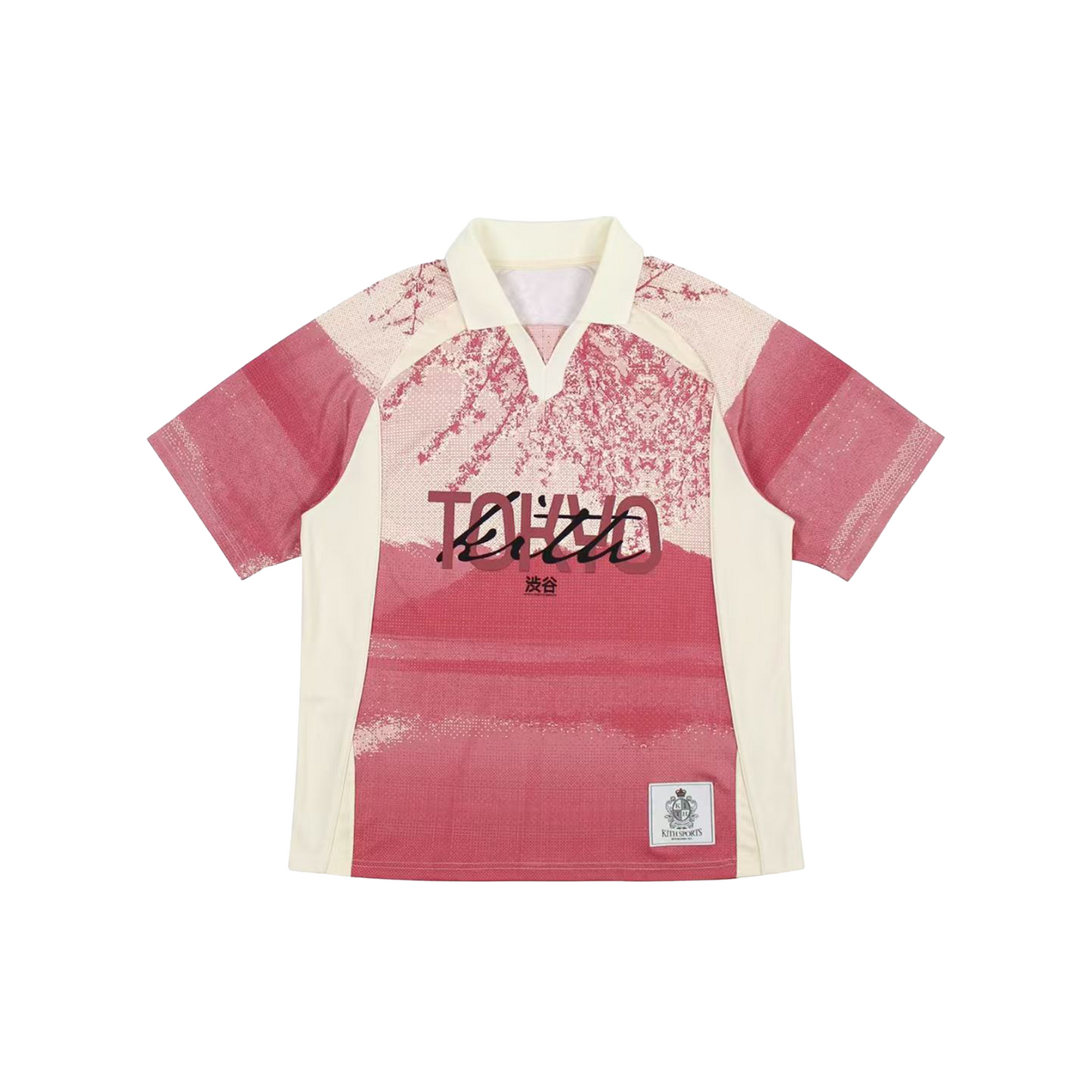 KITH Tokyo Exclusive Cherry Blossom Soccer Jersey Pink (SS25)