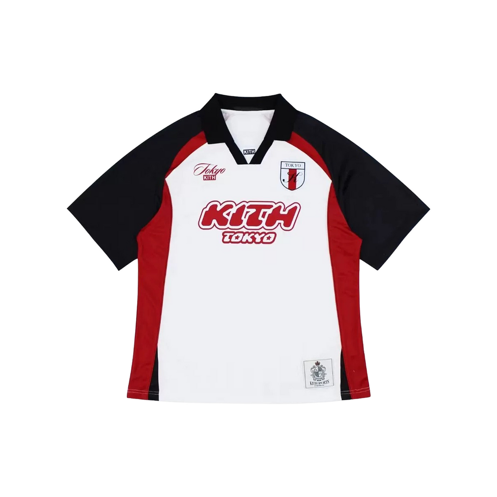 KITH Tokyo Exclusive Soccer Jersey White (SS25)