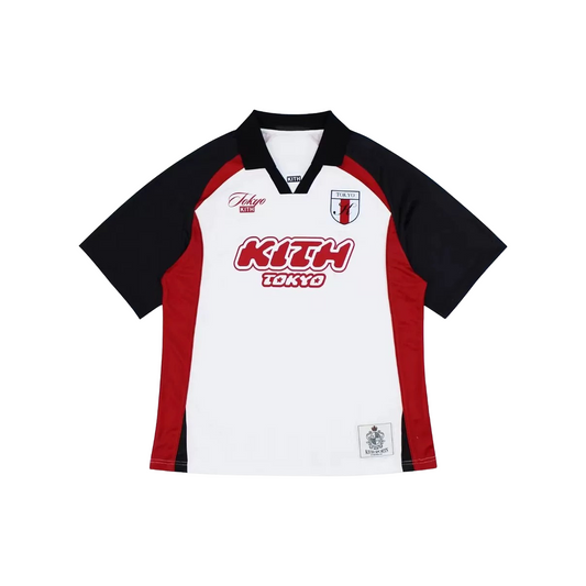 KITH Tokyo Exclusive Soccer Jersey White (SS25)