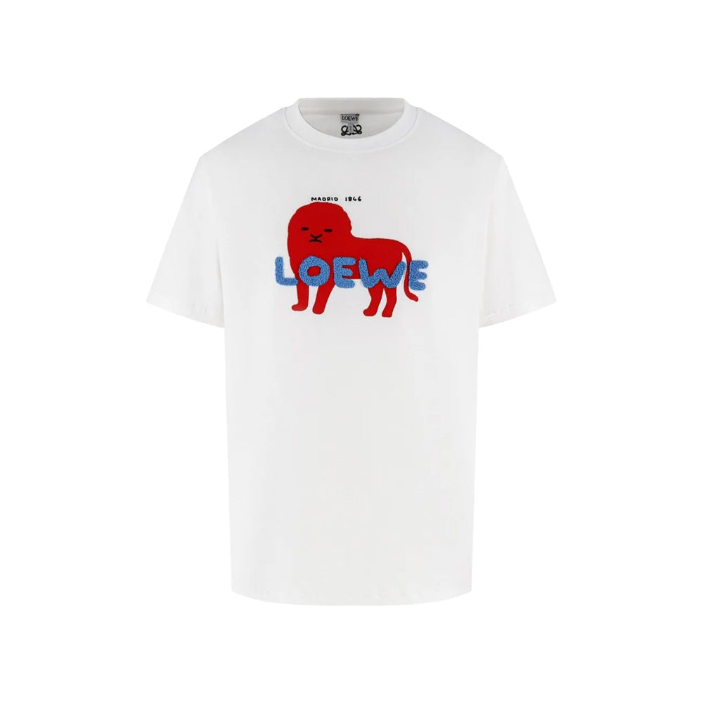 LOEWE 180th Anniversary Capsule Relaxed Fit Tee White (SS26)