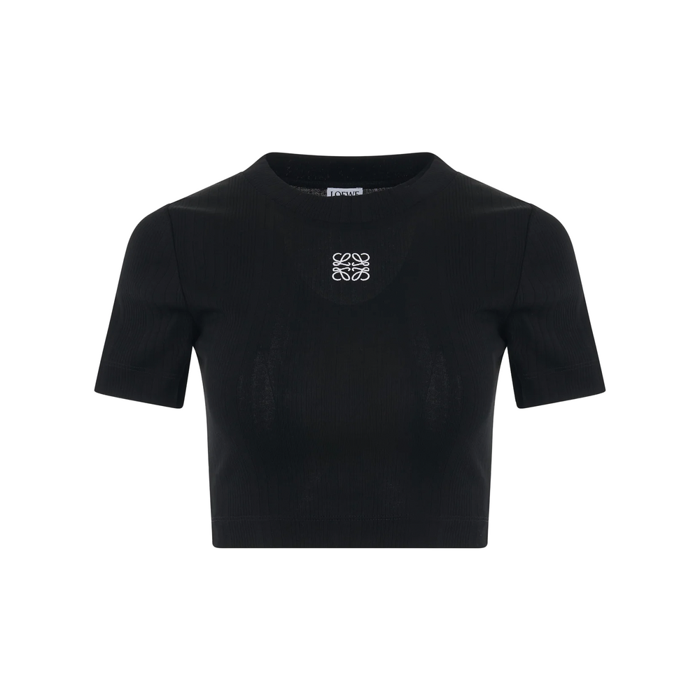 LOEWE Anagram Cropped Top Black (SS23)