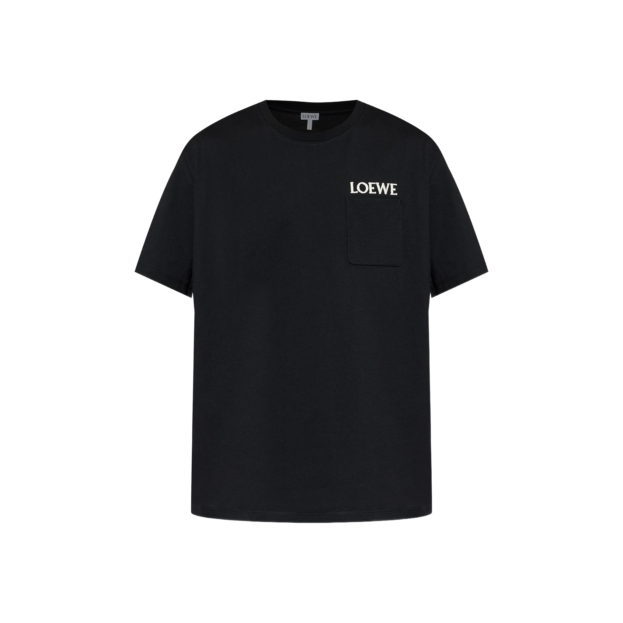 LOEWE Chest Patch Pocket Relaxed Fit Tee Black (SS26) – STEALPLUG KL