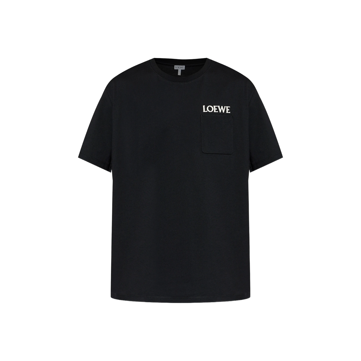 LOEWE Chest Patch Pocket Relaxed Fit Tee Black (SS26)