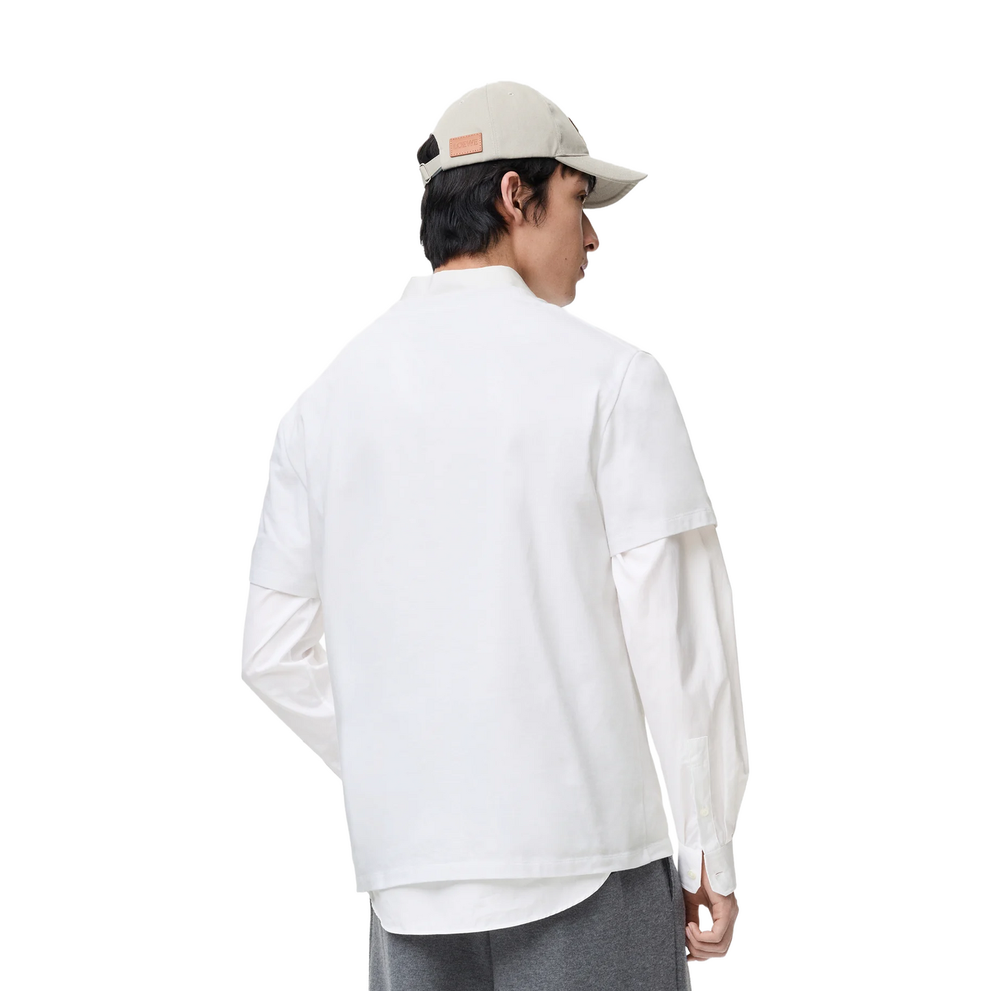 LOEWE Chest Patch Pocket Relaxed Fit Tee White (SS26)