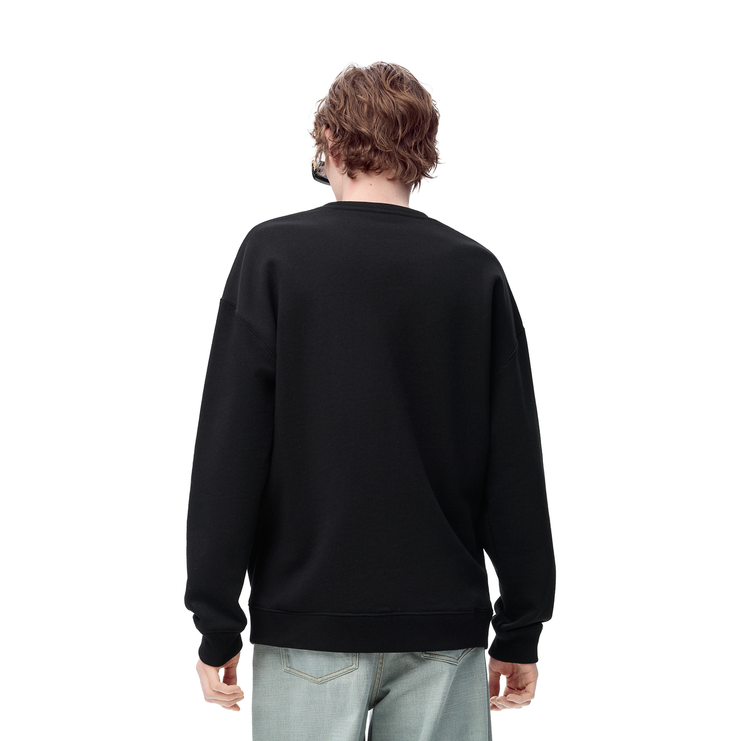 LOEWE Embroidered Logo Regular Fit Sweatshirt Black (FW25)