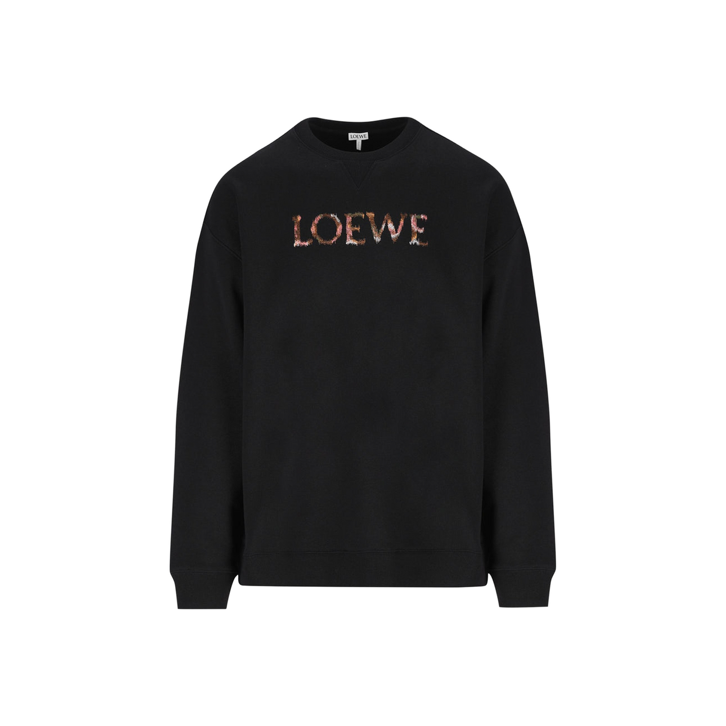 LOEWE Embroidered Logo Regular Fit Sweatshirt Black (FW25)