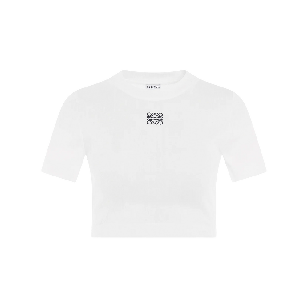 LOEWE Anagram Cropped Top White (SS23)