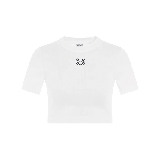 LOEWE Anagram Cropped Top White (SS23)