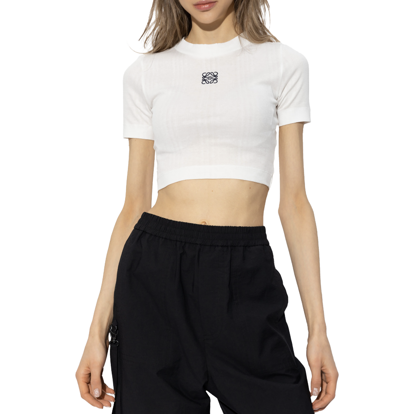 LOEWE Anagram Cropped Top White (SS23)