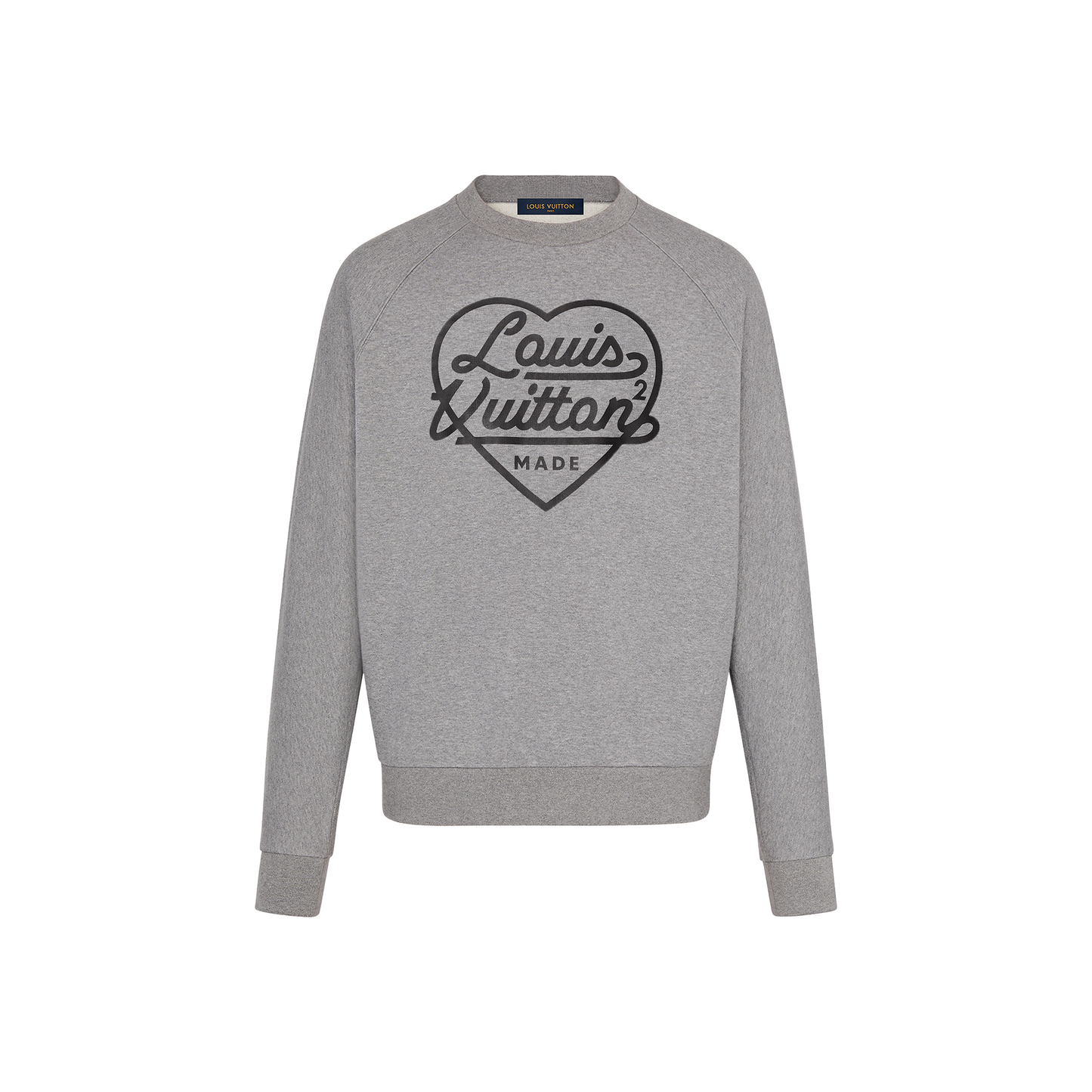 LOUIS VUITTON x Nigo Printed Heart Sweatshirt Light Grey (FW21)