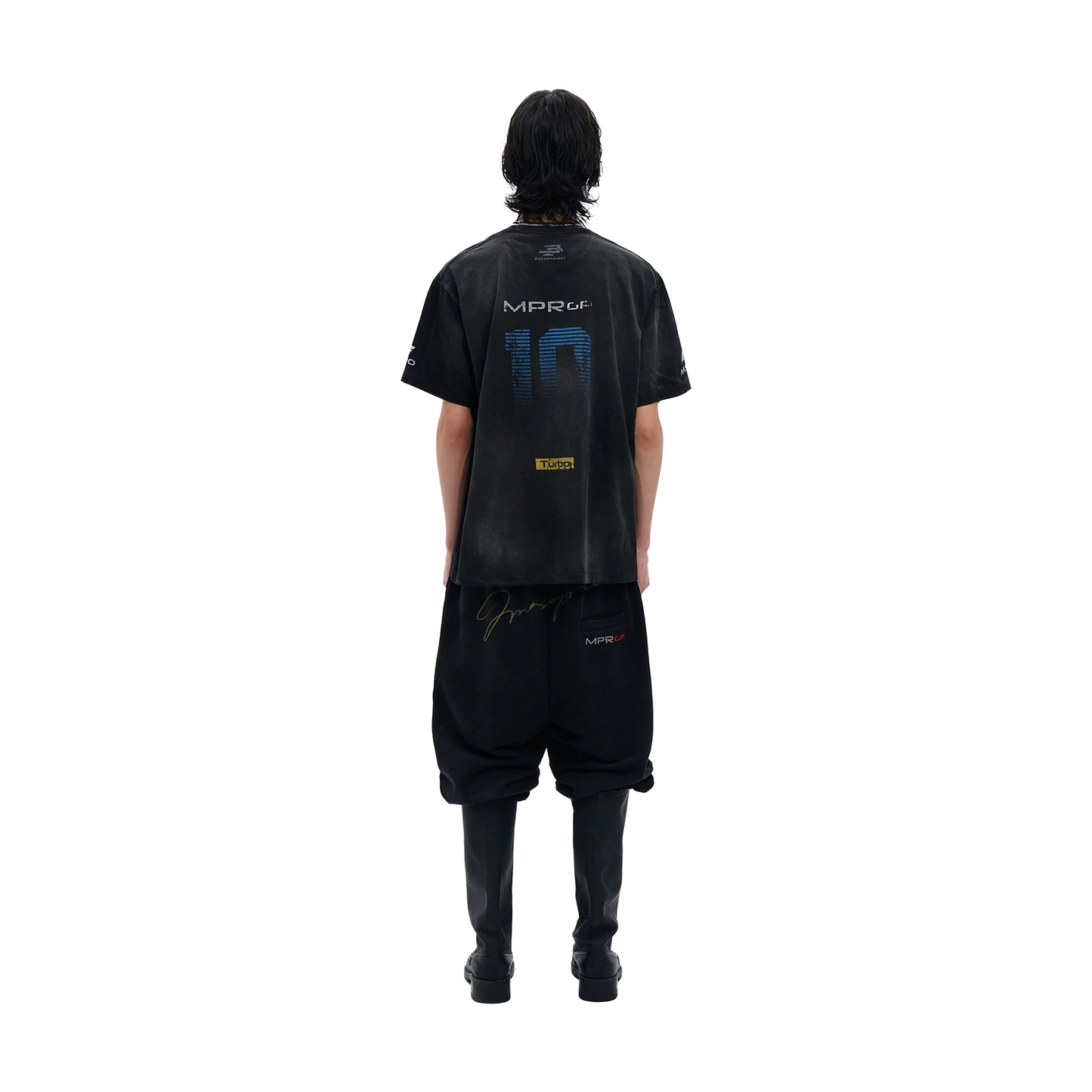 MASONPRINCE 10th Anniversary Racing Club Tee Grey/Black (FW25)