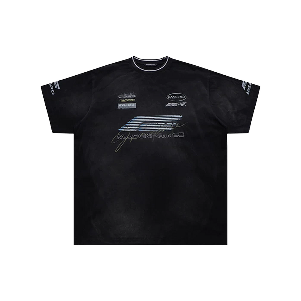 MASONPRINCE 10th Anniversary Racing Club Tee Grey/Black (FW25)