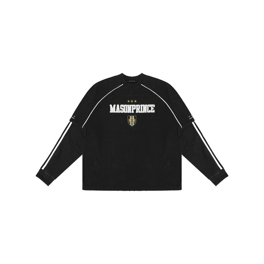 MASONPRINCE 8 Badge Long Sleeve Tee Black (SS25)
