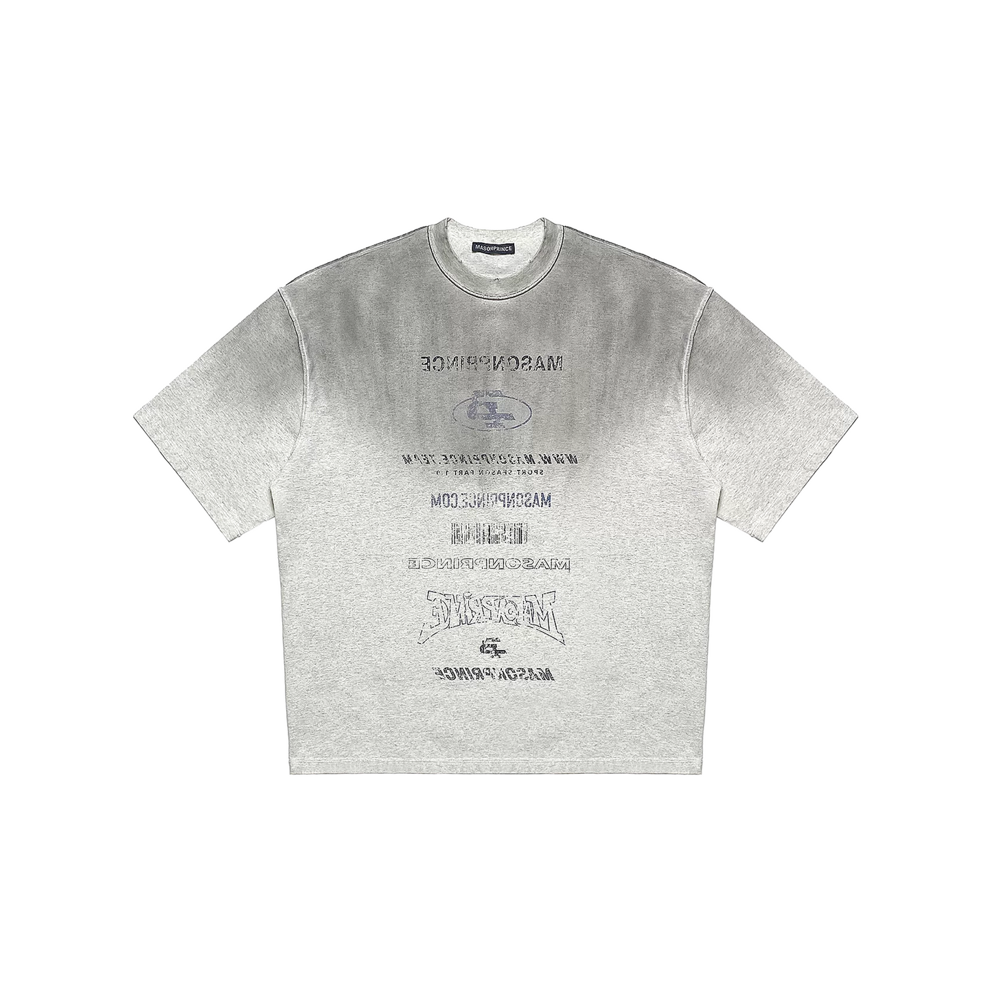 MASONPRINCE Breakthrough Thinking Distressed Tee Whiteish Grey (FW24)
