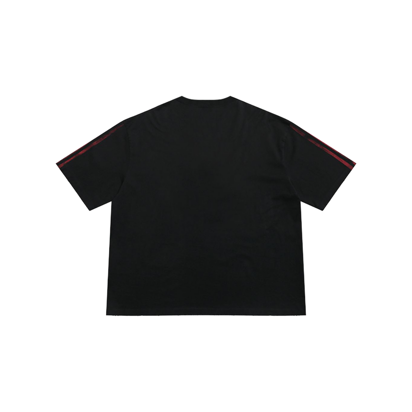 MASONPRINCE Campus Mix Natural Cotton Badge Bar Printed Tee Black (FW25)