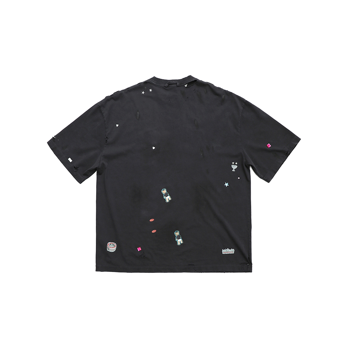 MASONPRINCE Capsule Battle Damaged Edition Sticker Tee Iron Grey (SS25)