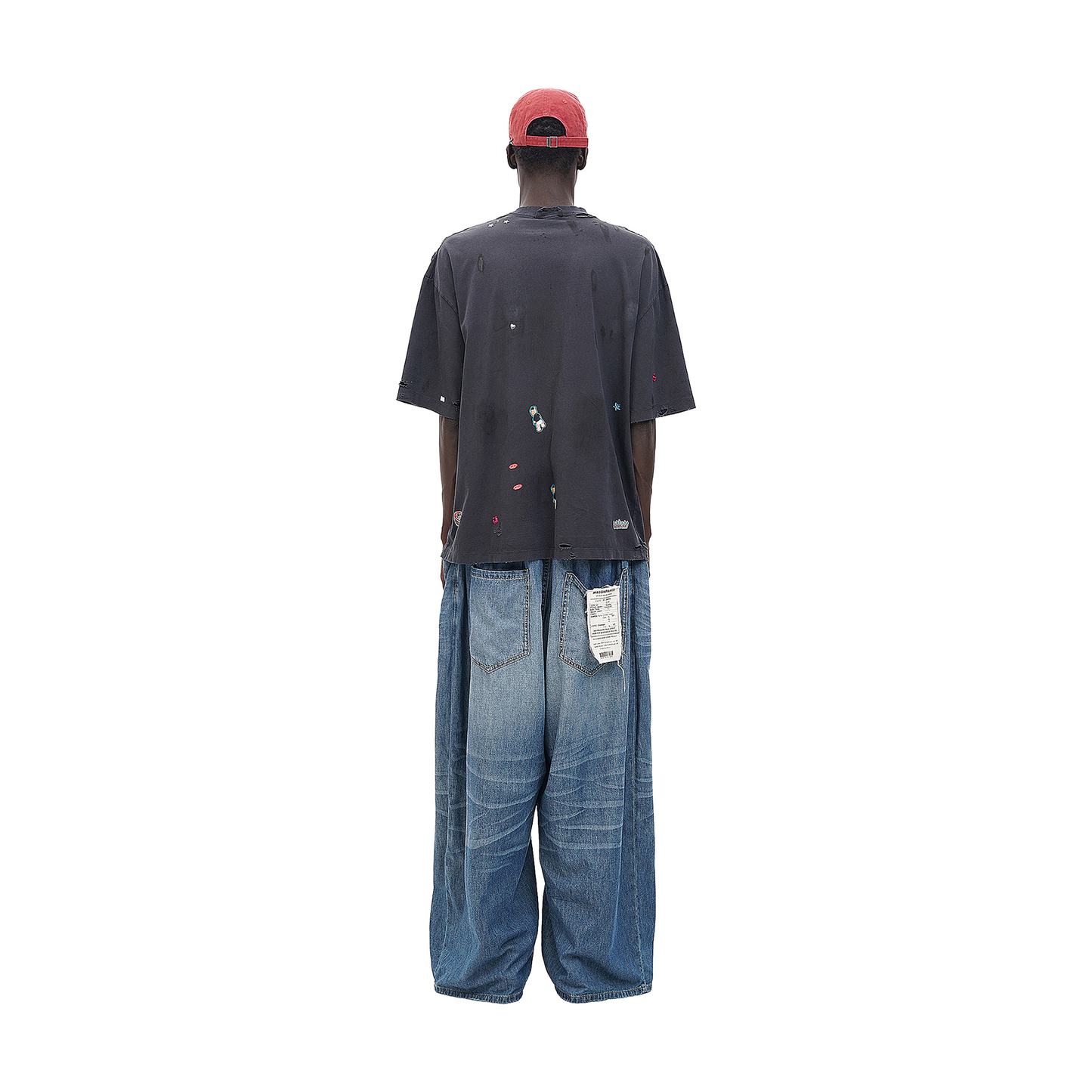 MASONPRINCE Capsule Battle Damaged Edition Sticker Tee Iron Grey (SS25)