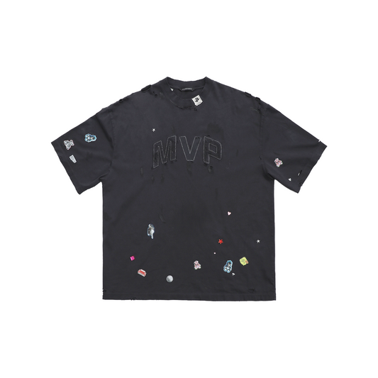 MASONPRINCE Capsule Battle Damaged Edition Sticker Tee Iron Grey (SS25)