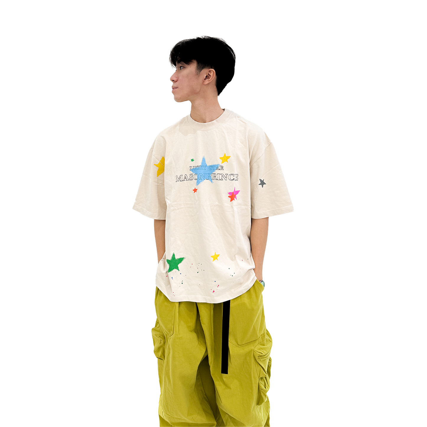 MASONPRINCE Colorful Stars With Dot Tee Apricot (SS24)