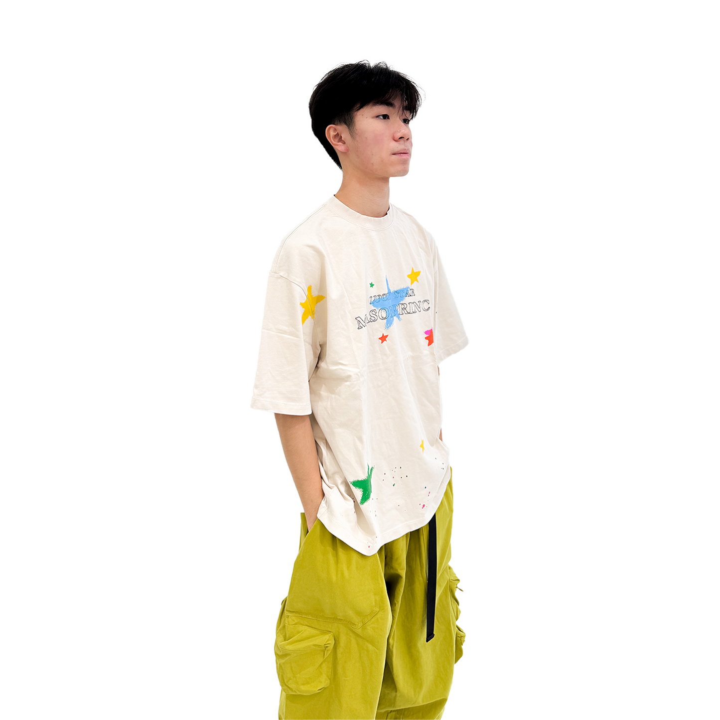 MASONPRINCE Colorful Stars With Dot Tee Apricot (SS24)