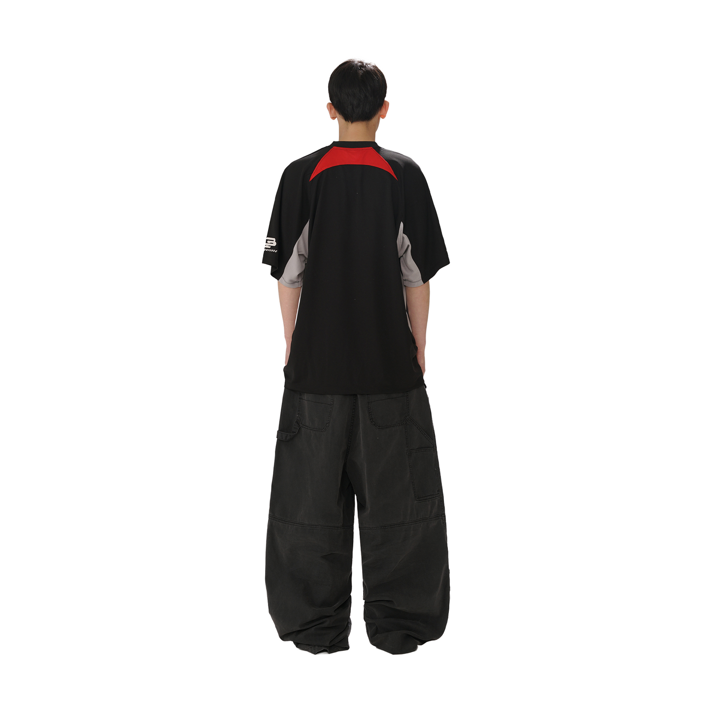 MASONPRINCE Contrast Colour V-Neck Jersey Black (SS25)