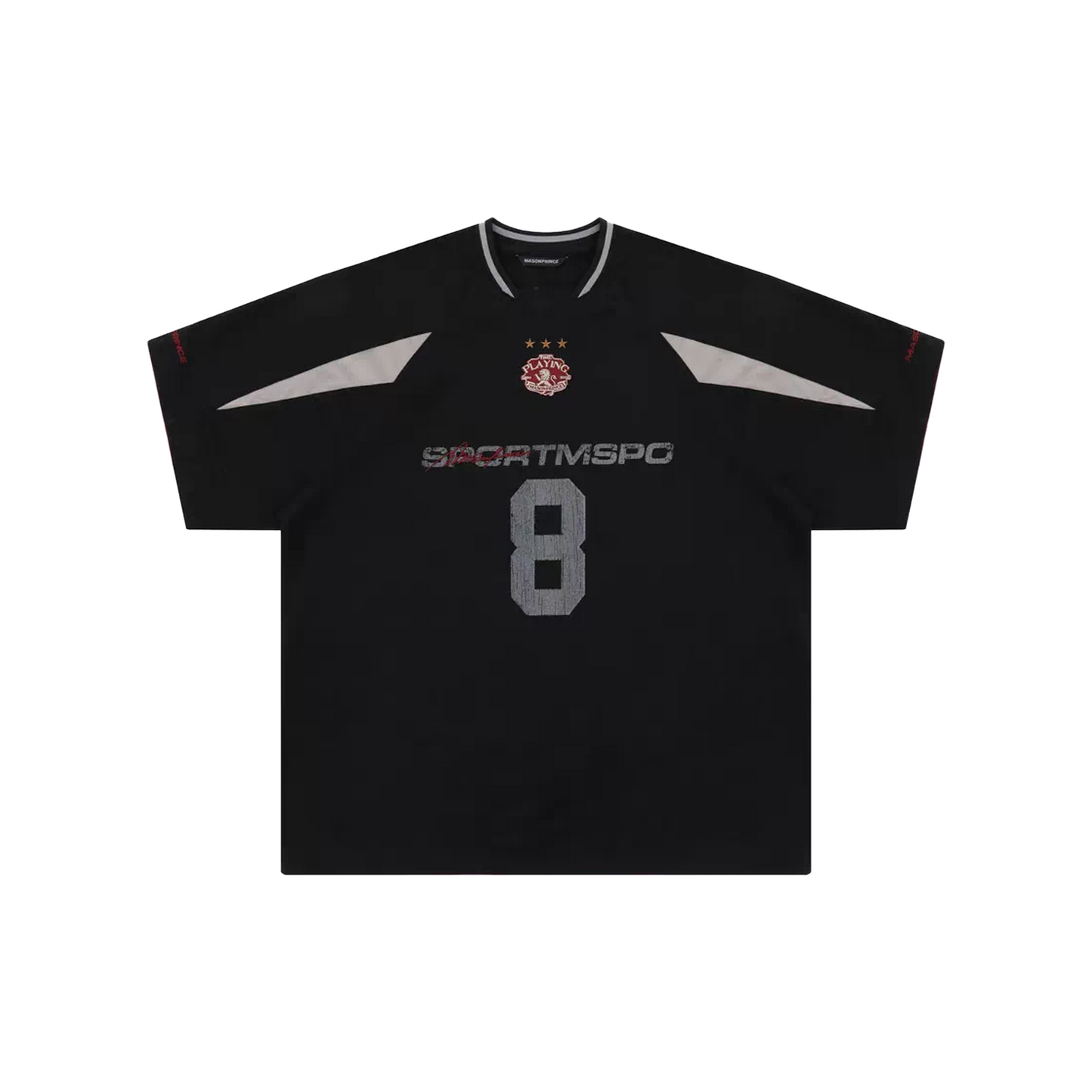 MASONPRINCE Deconstructed Patchwork Number 8 Jersey Black (SS26)