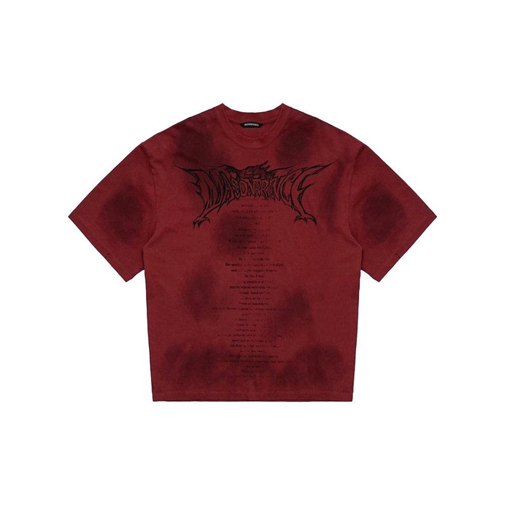 MASONPRINCE Dragon Year Hand Painted Tee Red (SS24)