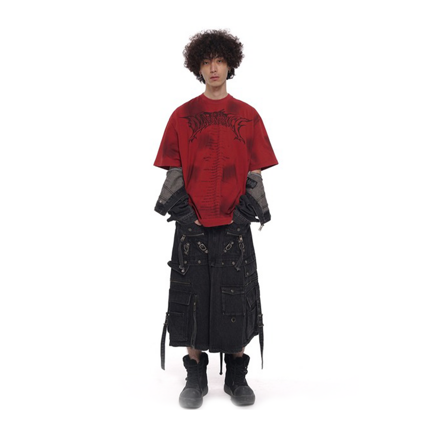 MASONPRINCE Dragon Year Hand Painted Tee Red (SS24)