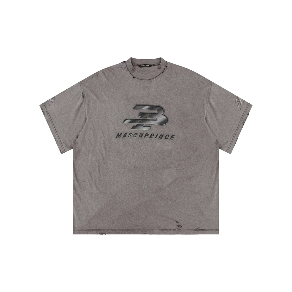MASONPRINCE Early Autumn Vintage Short Sleeved Tee Paris Grey (FW25)