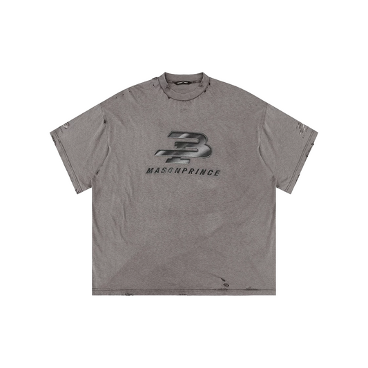 MASONPRINCE Early Autumn Vintage Short Sleeved Tee Paris Grey (FW25)