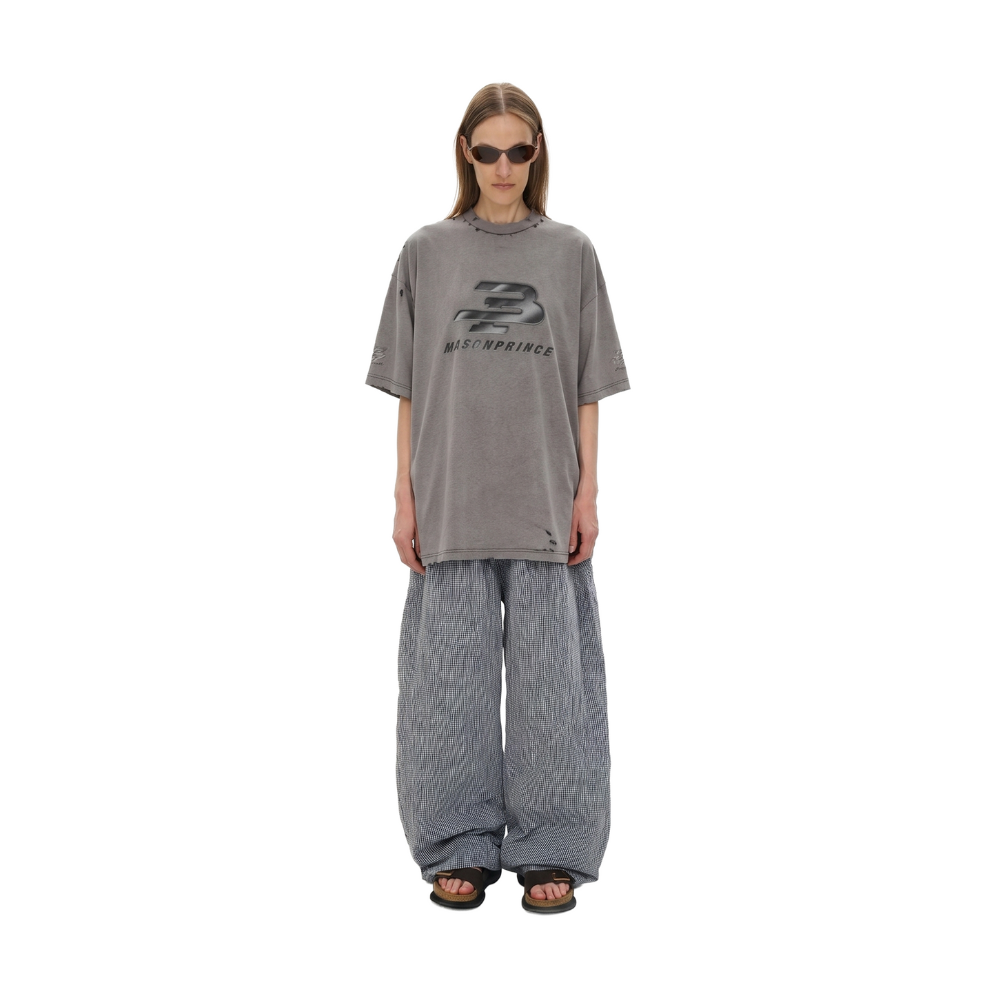 MASONPRINCE Early Autumn Vintage Short Sleeved Tee Paris Grey (FW25)