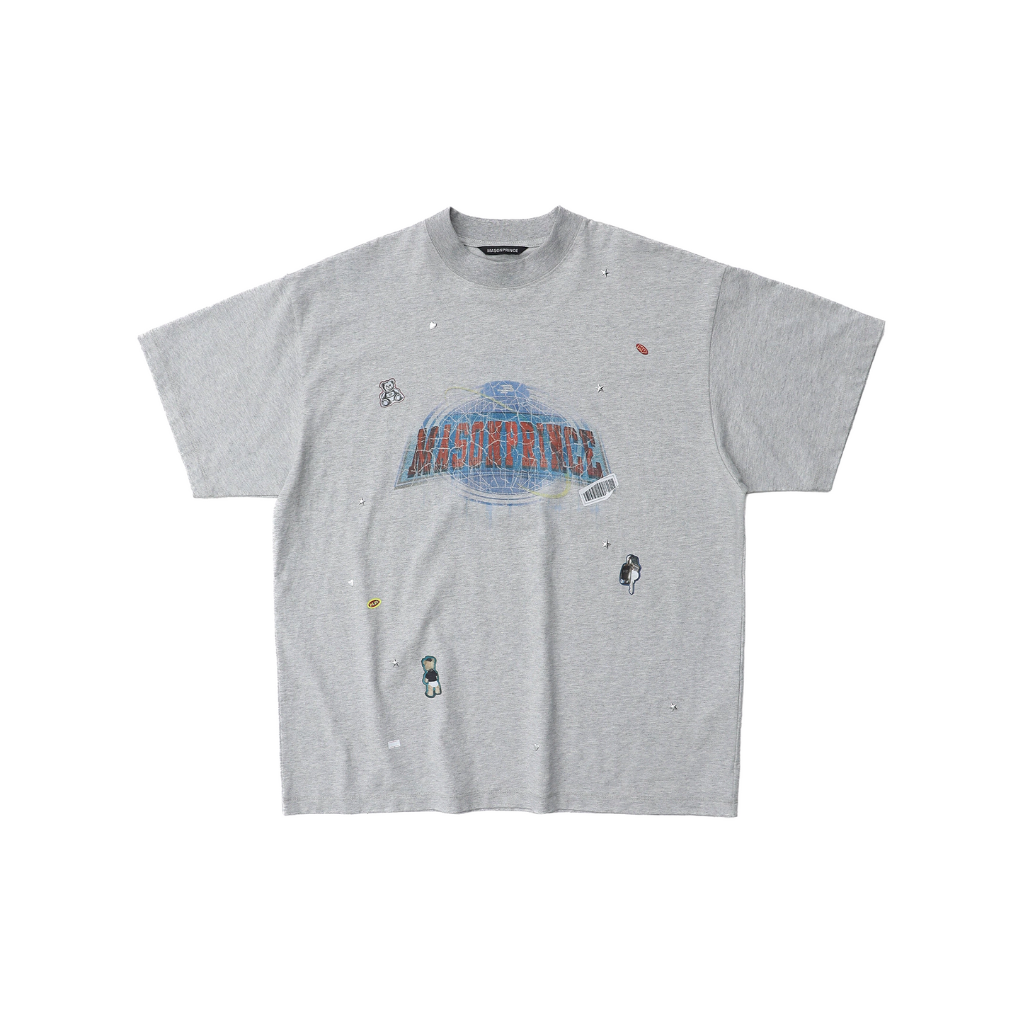 MASONPRINCE Fun Earth Series Summer Holiday Knitted Tee Heather Grey (SS25)