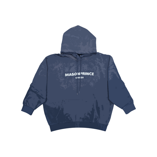 MASONPRINCE Fuzzy Digital Direct Printing Hoodie Navy Blue (SS25)