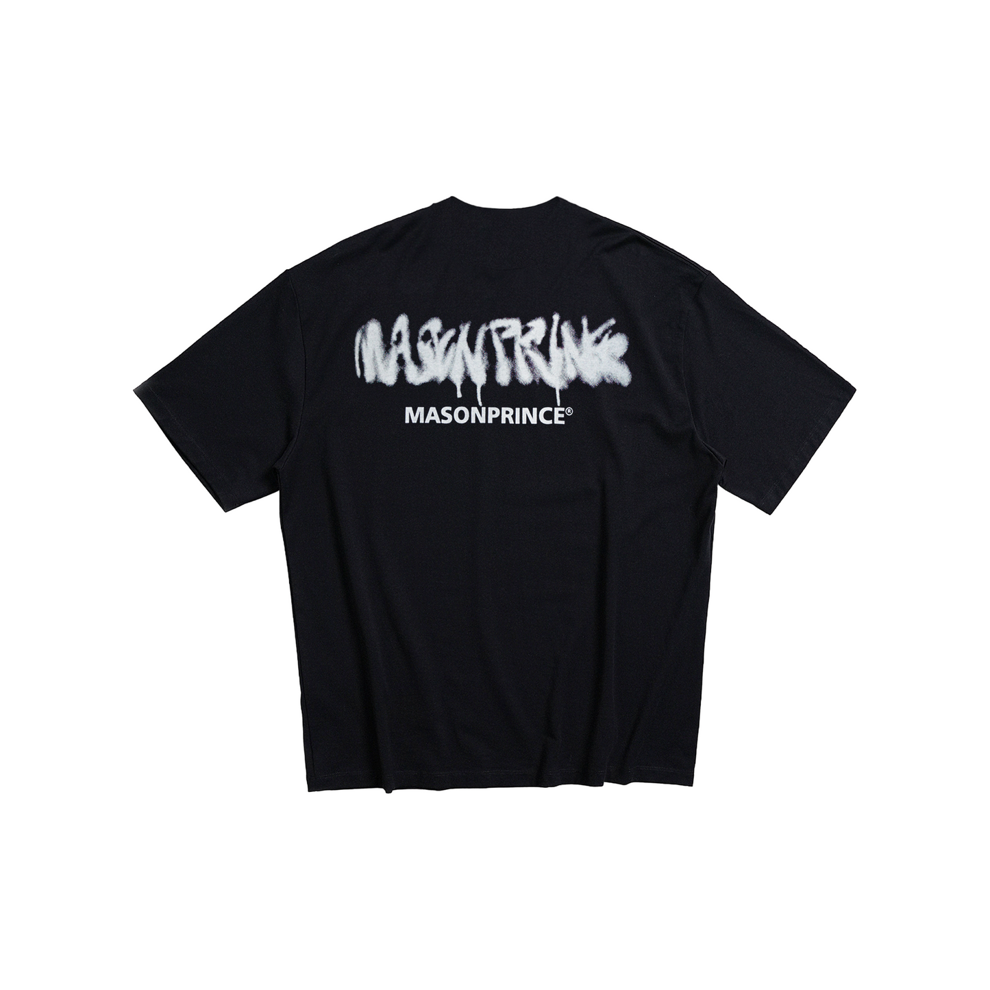 MASONPRINCE Inkjet Small Printed Double Logo Short Sleeved Tee Black (SS22)