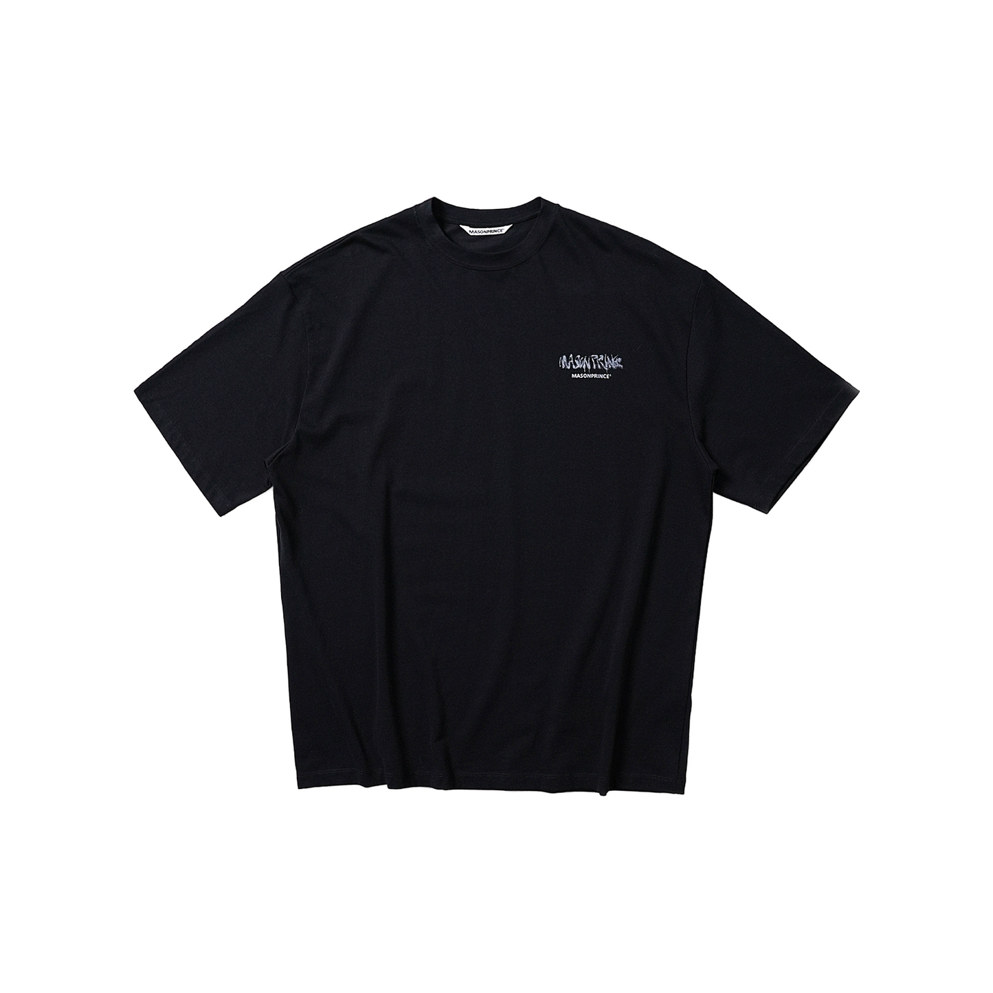 MASONPRINCE Inkjet Small Printed Double Logo Short Sleeved Tee Black (SS22)