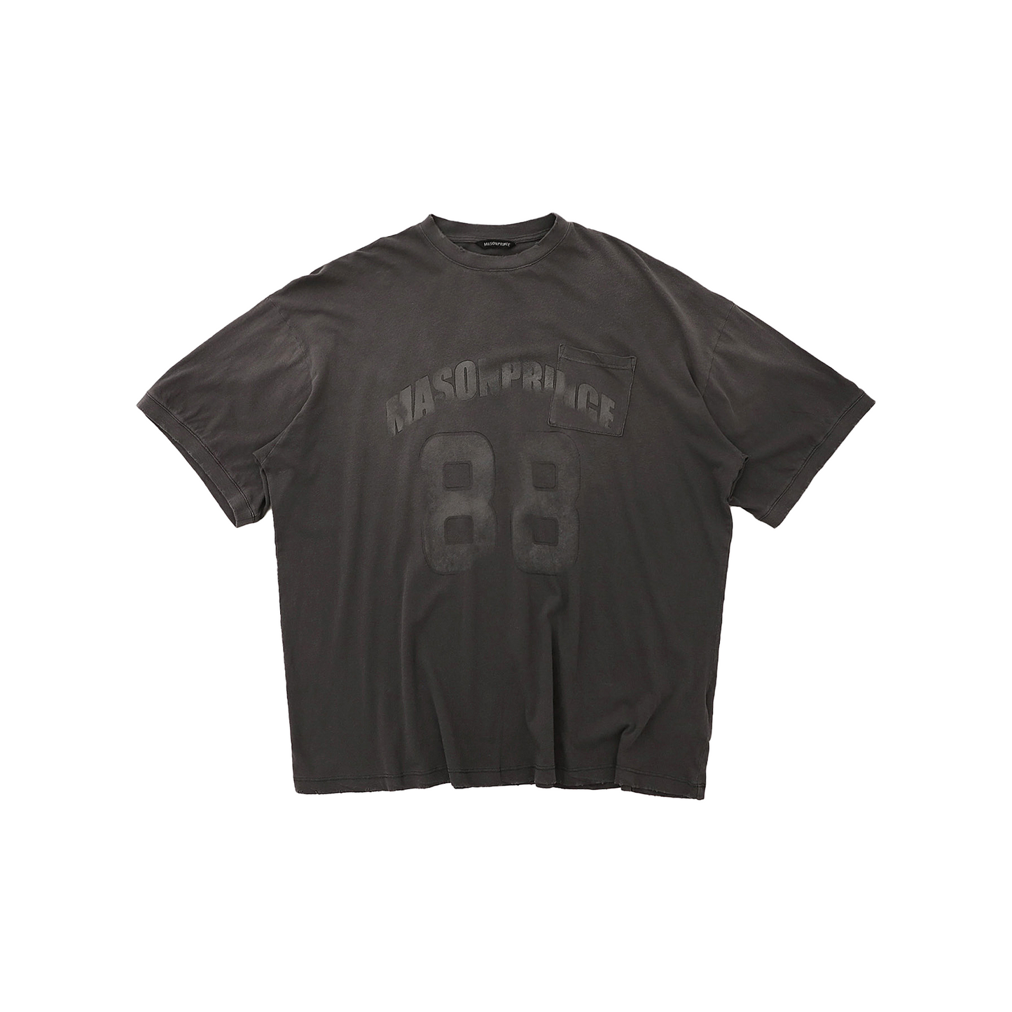 MASONPRINCE Kangli Printed Distressed Loose Tee Iron Grey (SS25)