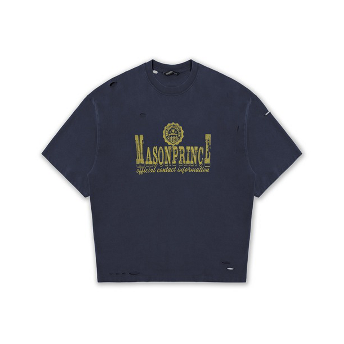 MASONPRINCE Official Logo Tee Navy