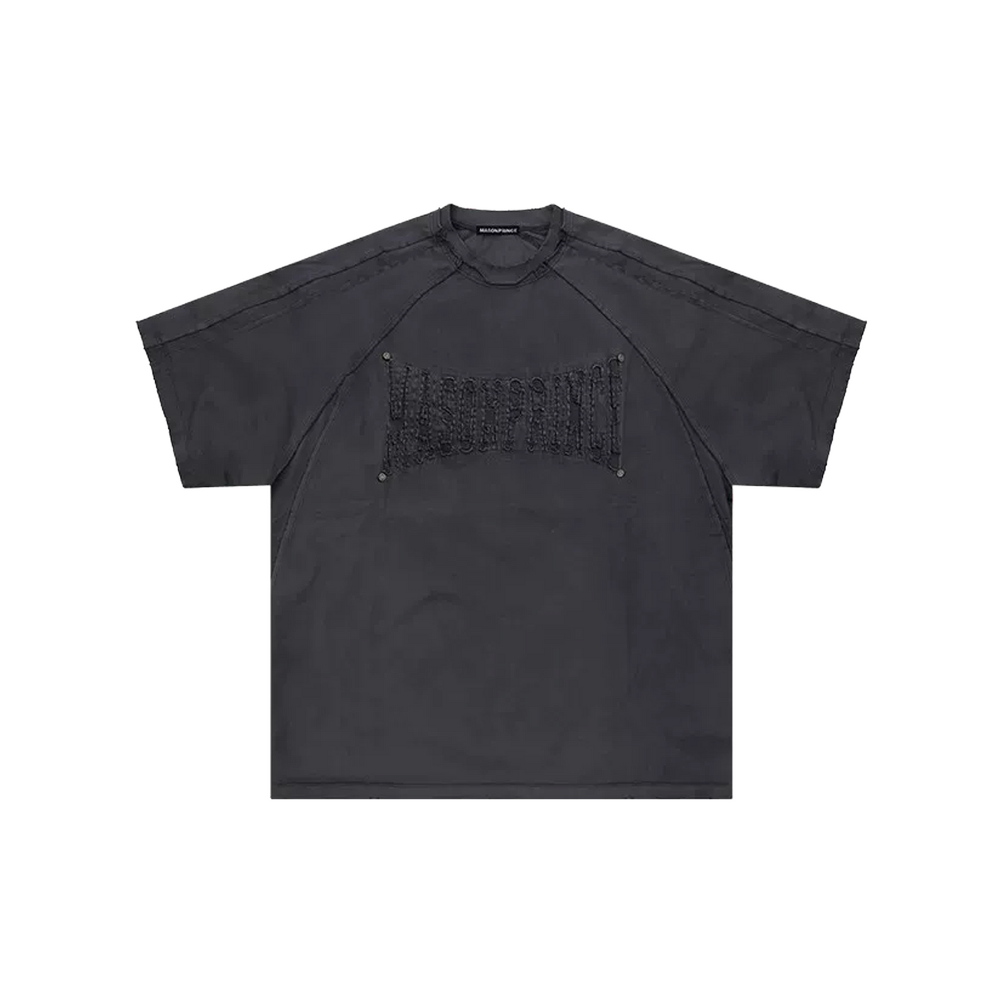 MASONPRINCE Reconstructed Applique Embroidered Tee Iron Ash (SS26)