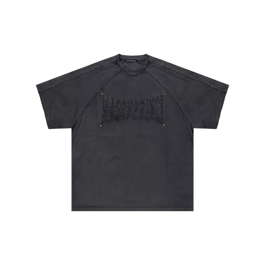 MASONPRINCE Reconstructed Applique Embroidered Tee Iron Ash (SS26)