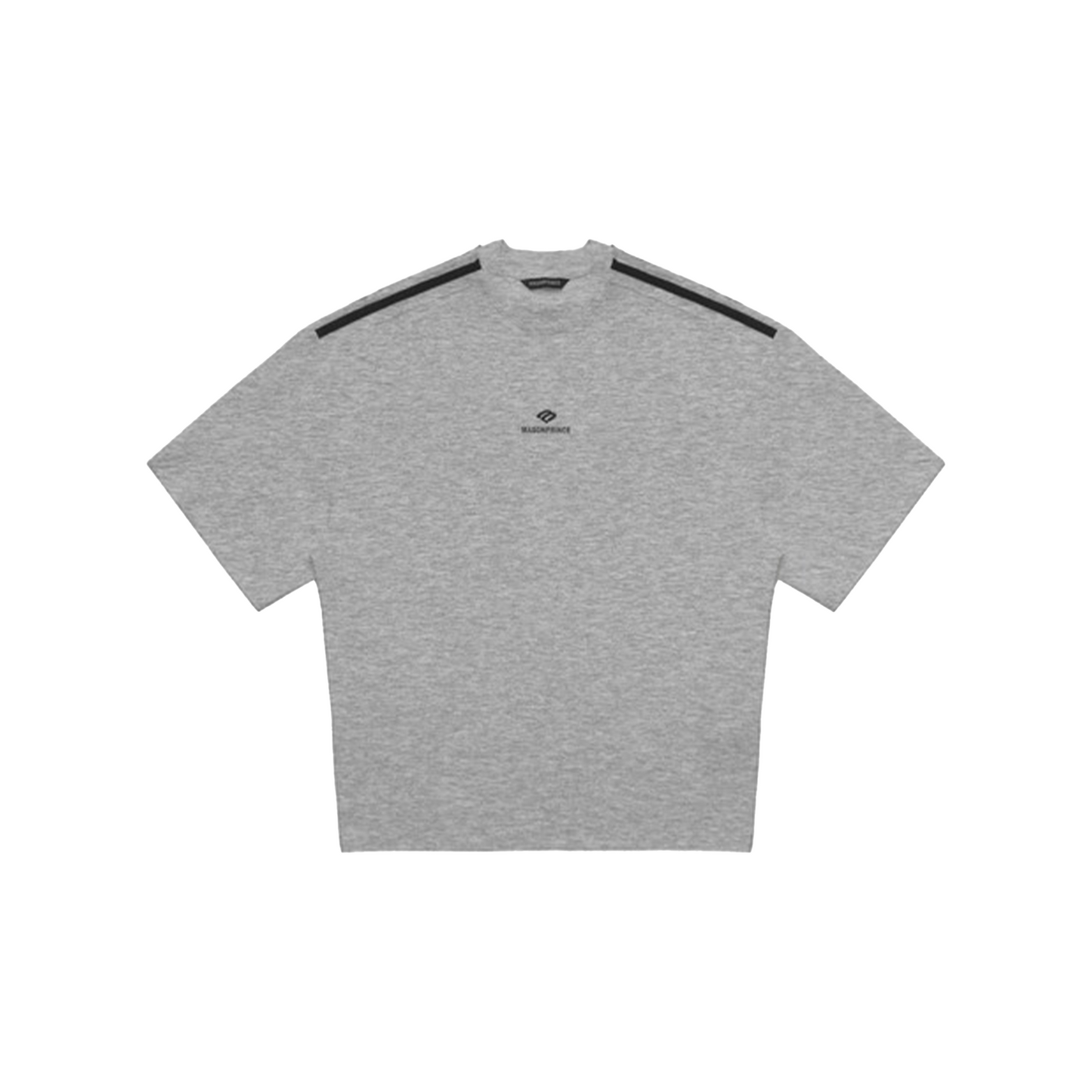 MASONPRINCE Stripe Logo Tee Grey (SS24)