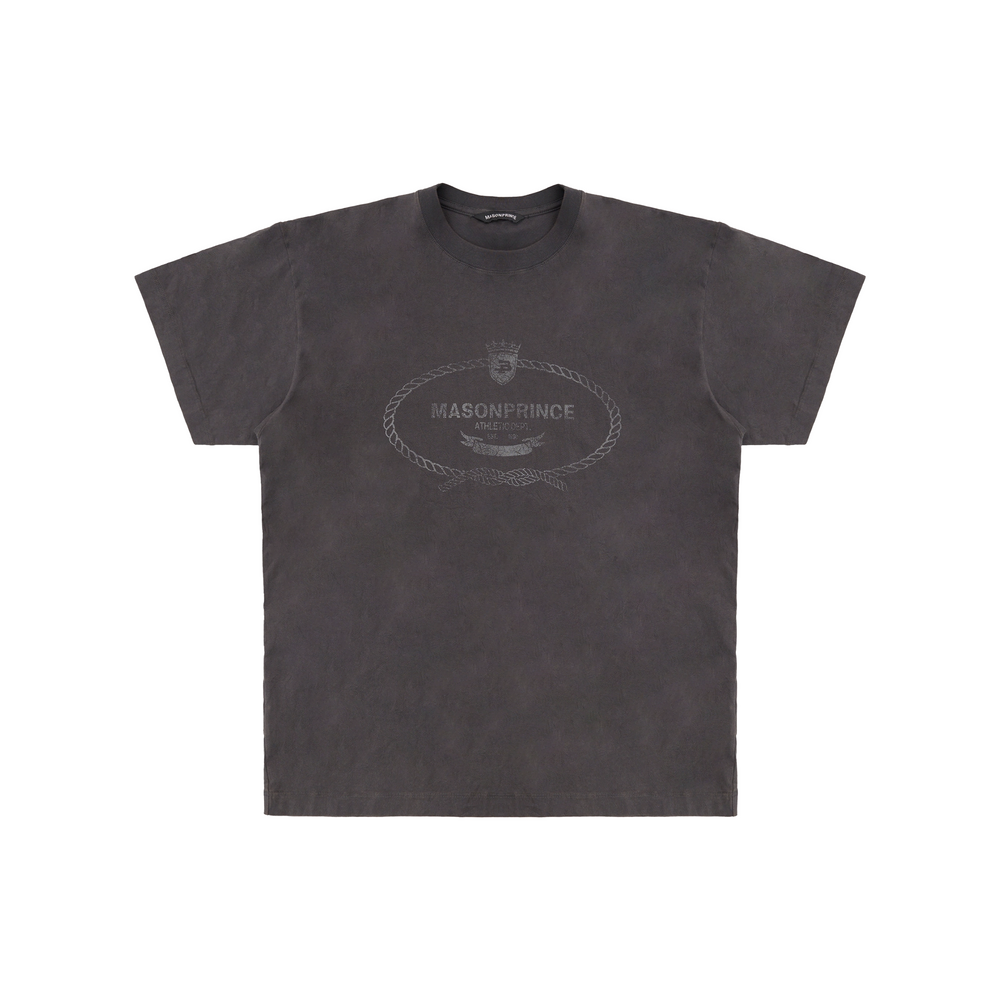 MASONPRINCE Summer Series Vintage Washed Knot Pleated Travel Tee Black (SS25)