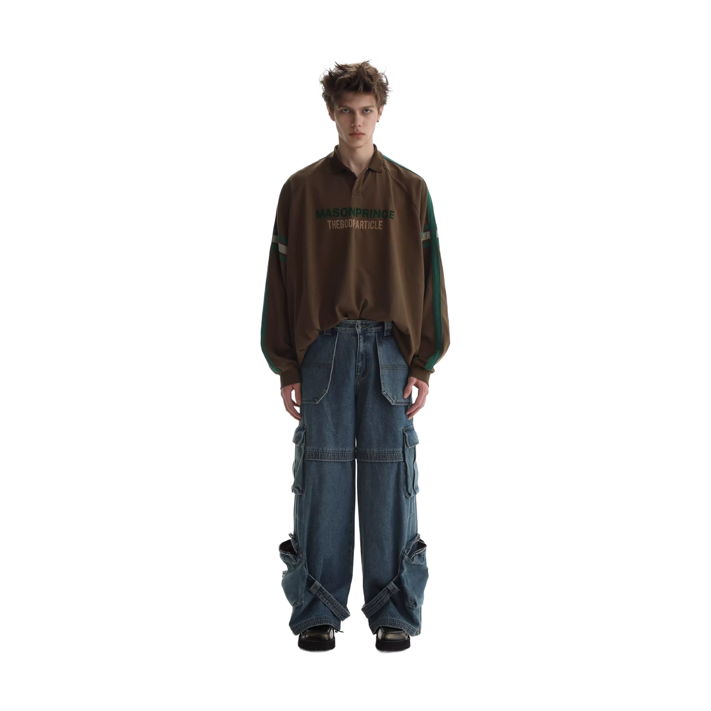 MASONPRINCE x TGPM Bund Show Polo Striped Brown (FW23)